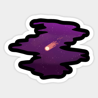 Comet in the sky T-Shirt Sticker